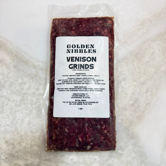 Raw Wild Venison Grinds