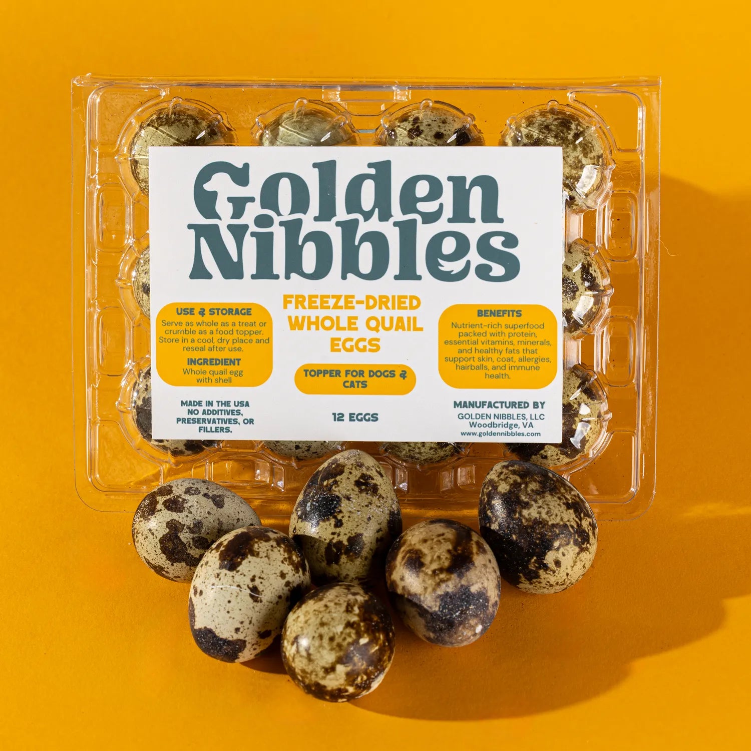 Freeze-Dried Quail Eggs for Dogs & Cats