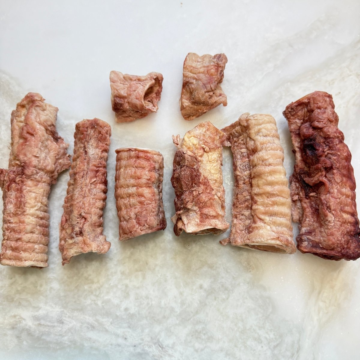 Freeze-Dried Beef Trachea Treats for Dogs (Various Sizes)