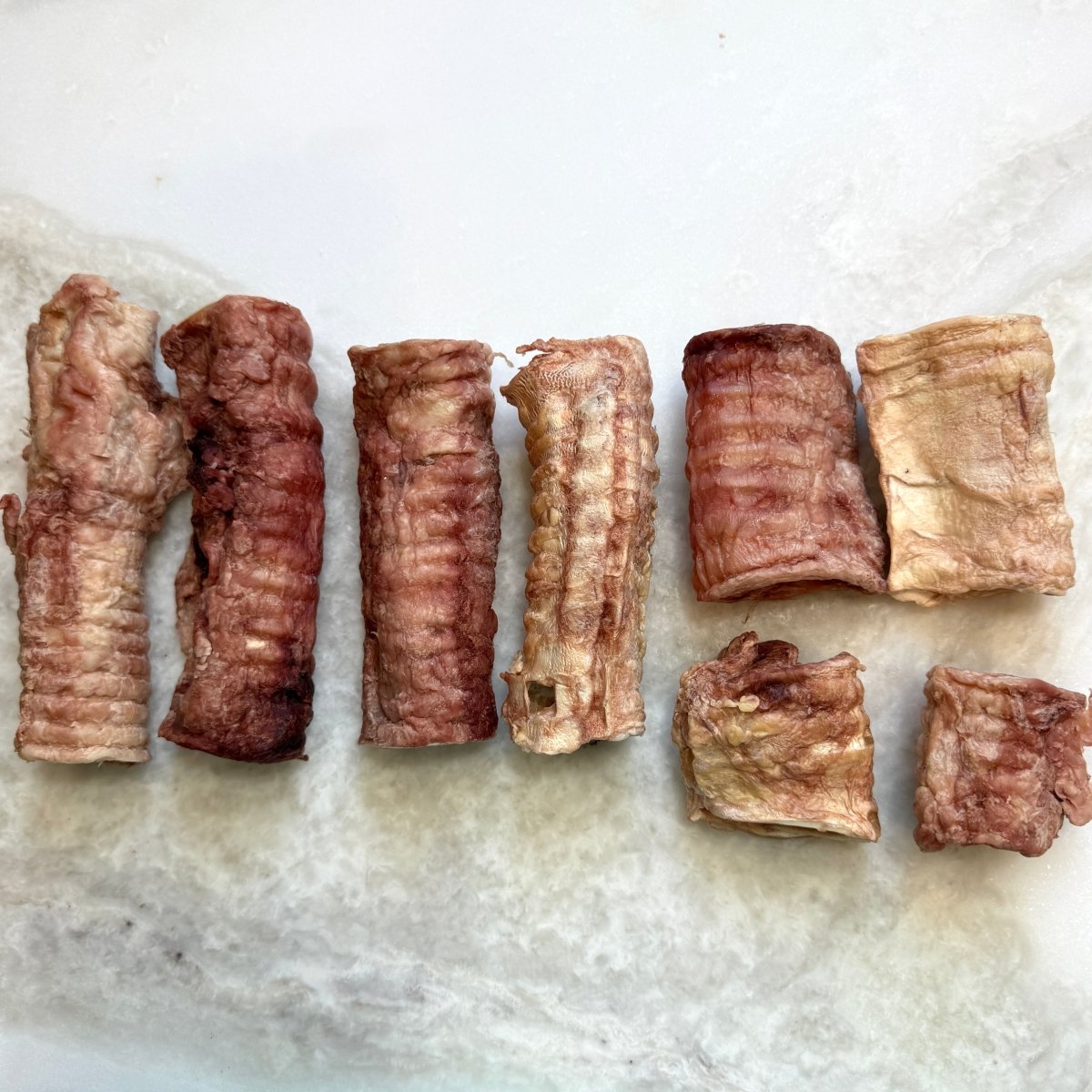 Freeze-Dried Beef Trachea Treats for Dogs (Various Sizes)