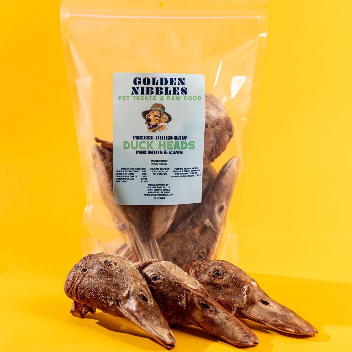 Freeze-Dried Duck Heads Chew for Dogs