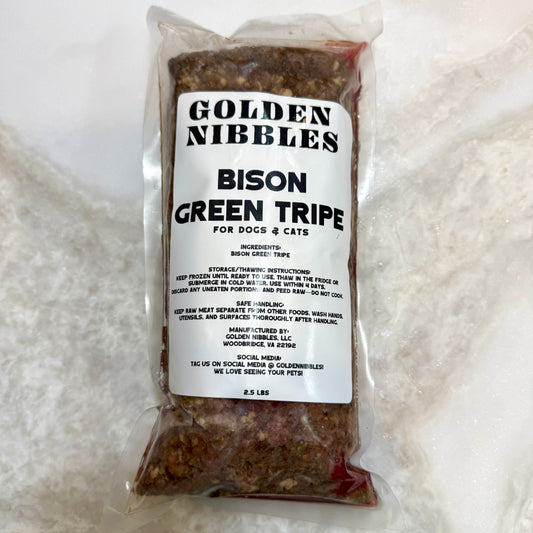 Raw Bison Green Tripe