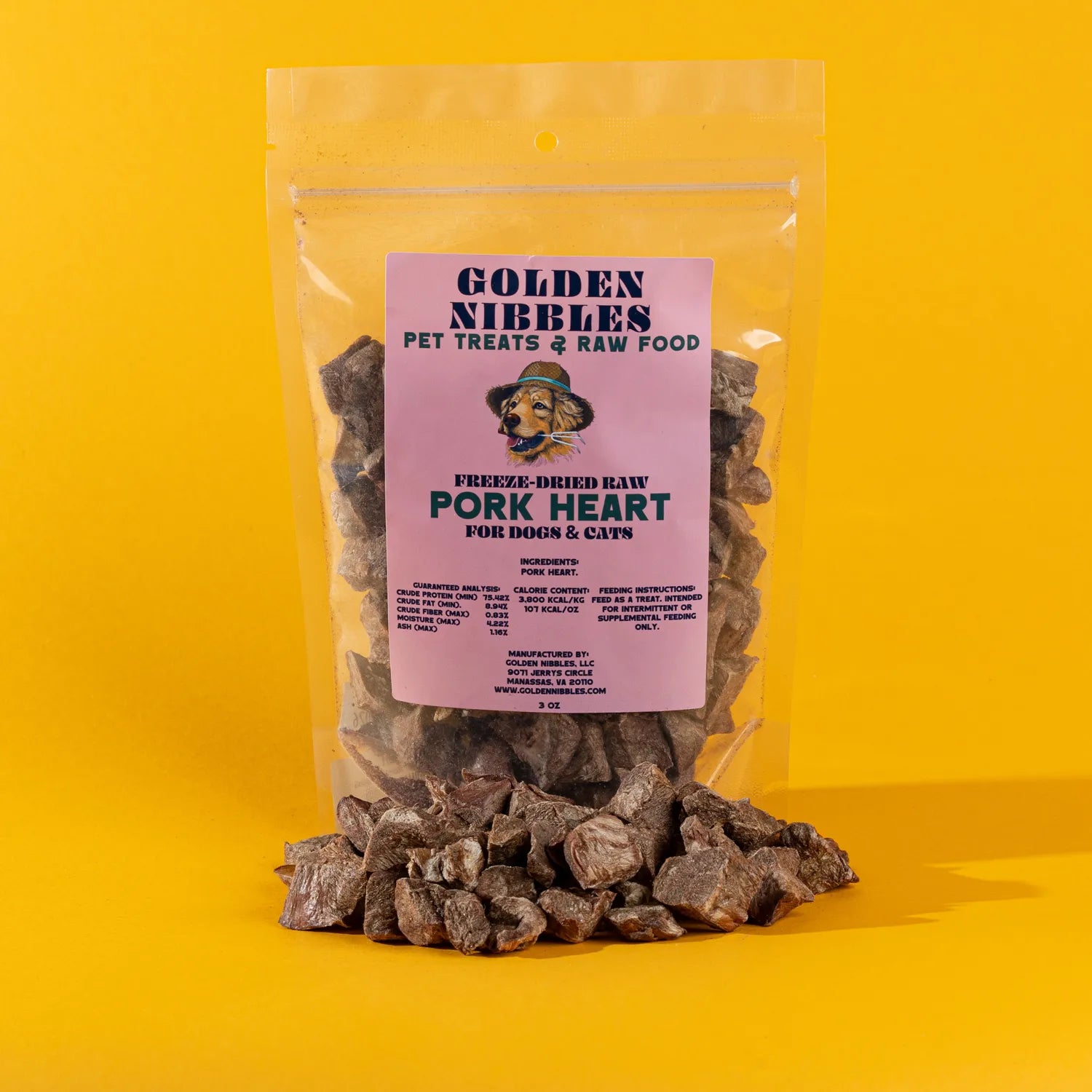 Freeze-Dried Pork Heart