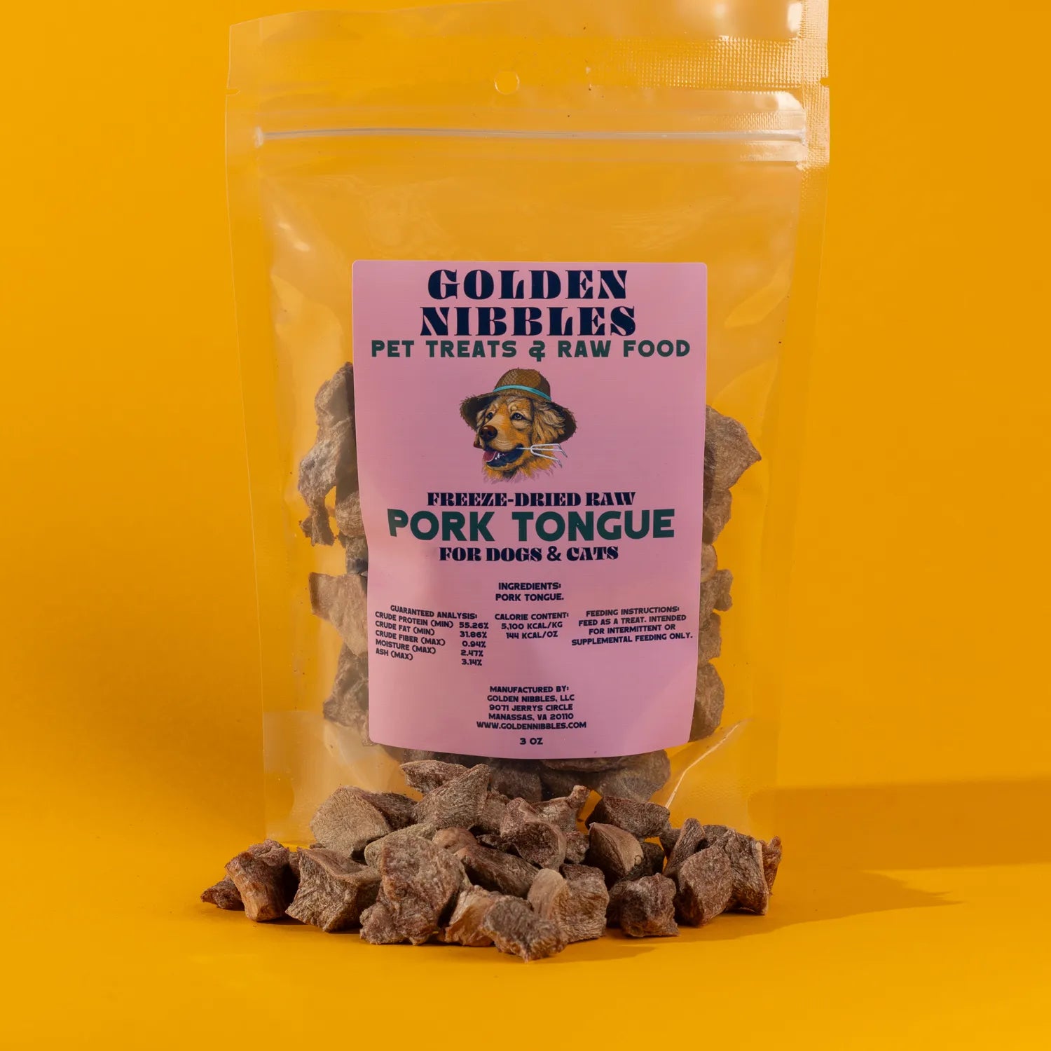 Freeze-Dried Pork Tongue