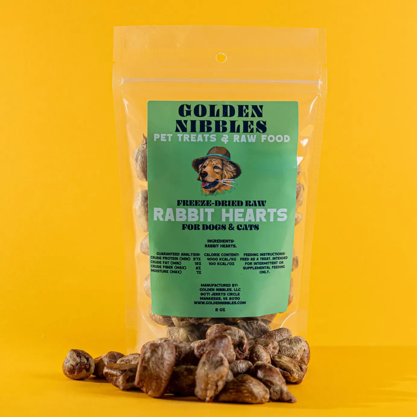 Freeze-Dried Rabbit Hearts