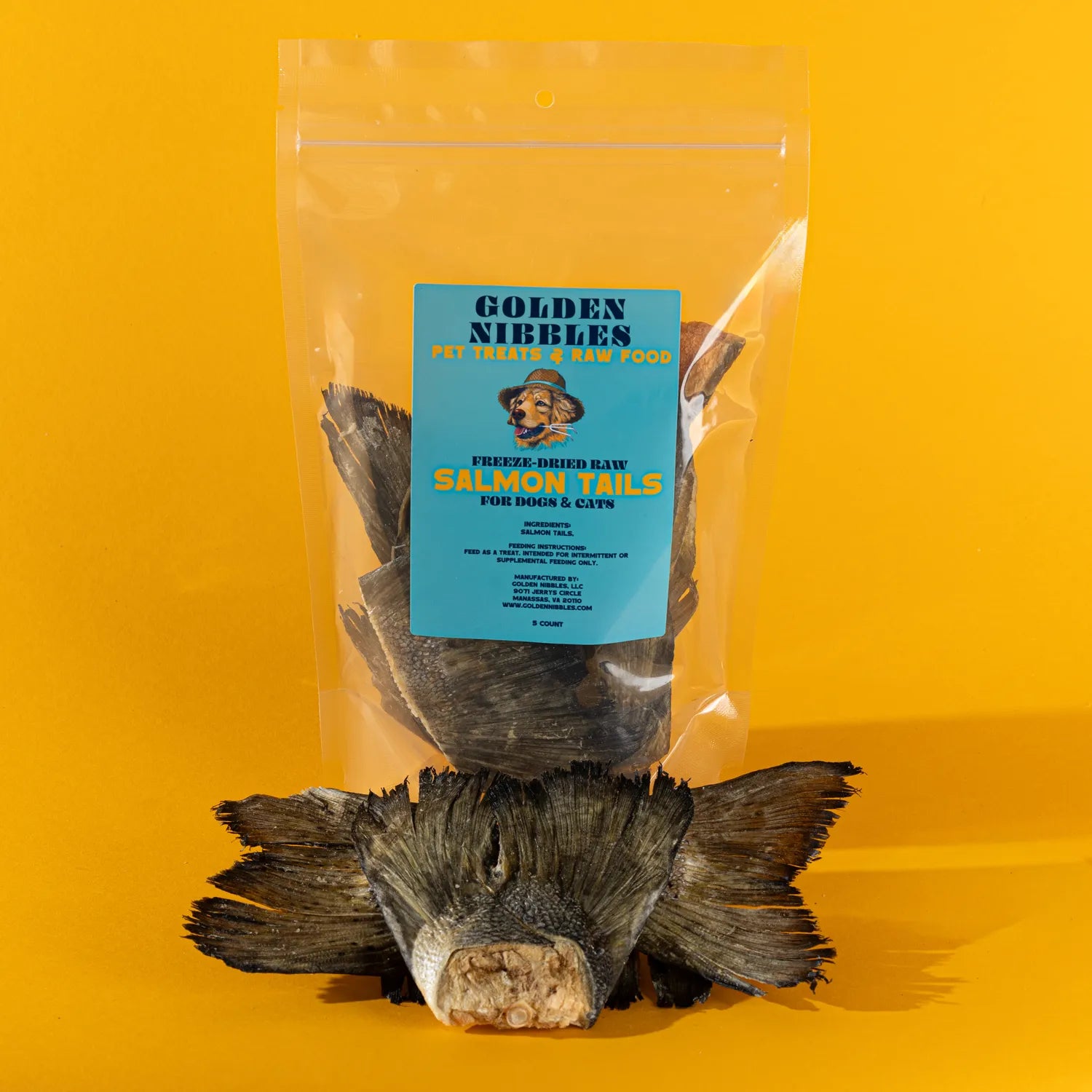 Freeze-Dried Salmon Tails
