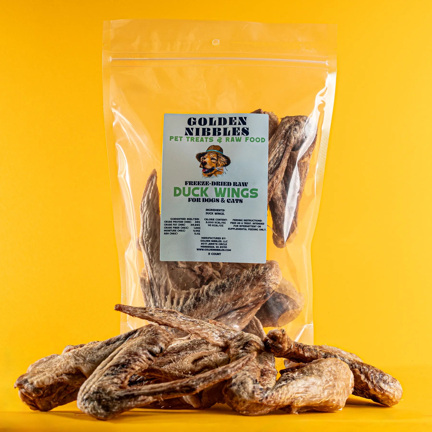 Freeze-Dried Duck Wing Chews for Dogs